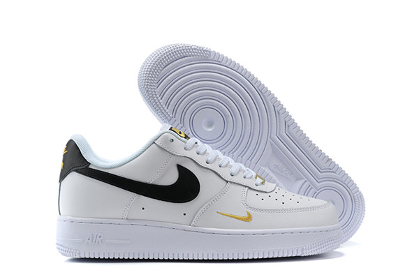 Women's Air Force 1 Low Top White/Black Shoes 089